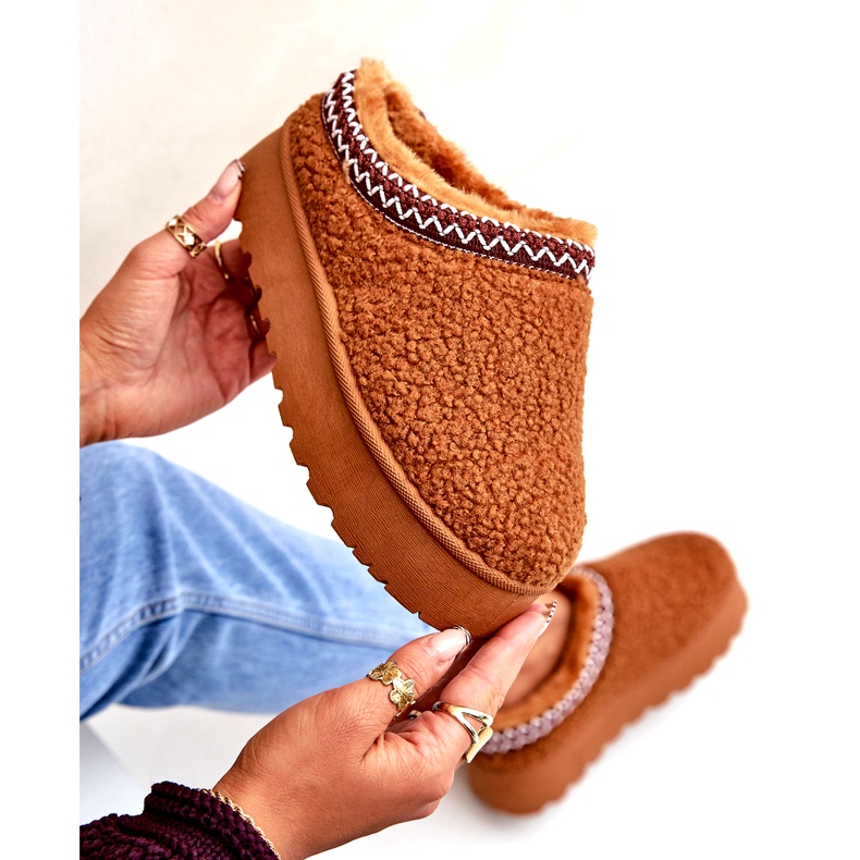 Seastar Camel Sheepskin Platform lumisaappaat turkista ruskea 4