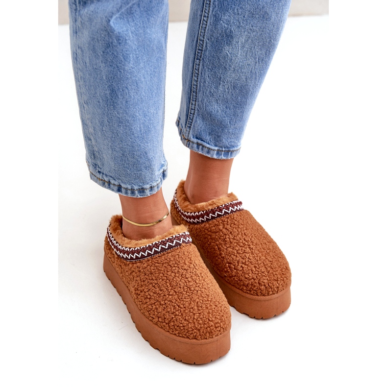 Seastar Camel Sheepskin Platform lumisaappaat turkista ruskea 2