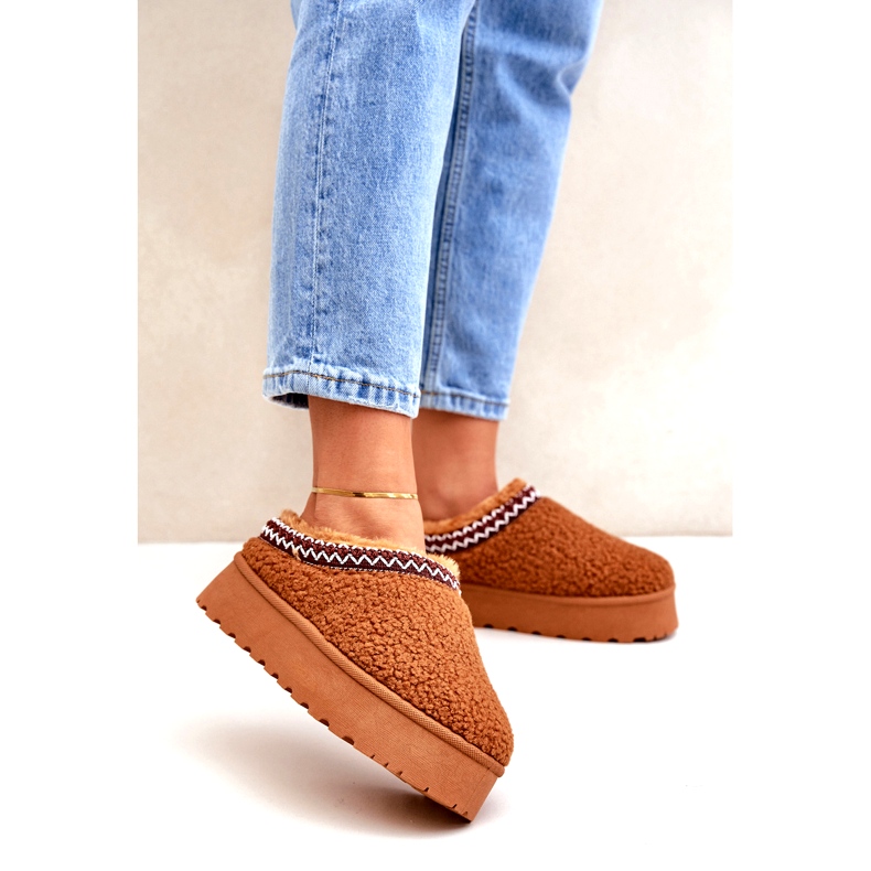 Seastar Camel Sheepskin Platform lumisaappaat turkista ruskea 1