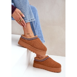 Seastar Camel Sheepskin Platform lumisaappaat turkista ruskea 3