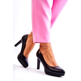 Sergio Leone Naisten klassiset pumput alustalla musta 2