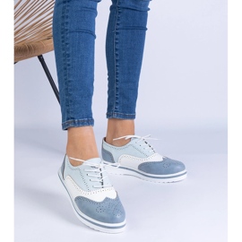 Sininen klassinen Oxford -kengät 1