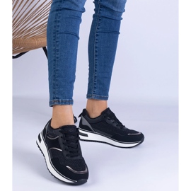 Mustat lenkkarit koristeltu kimaltelevat ja zirkonit 1