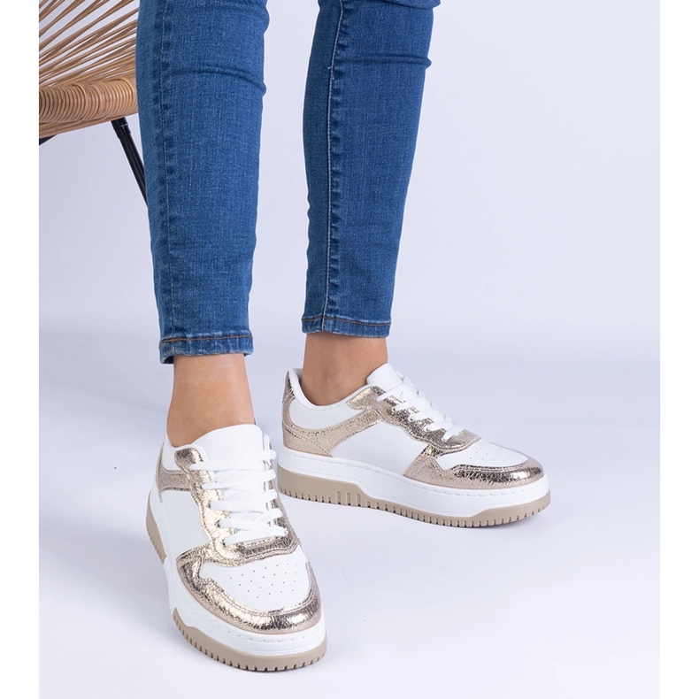 Kultaiset lenkkarit paksulla pohjalla kultainen 1