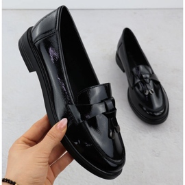 Naisten lakatut kengät Lords Black Potocki SZ12369 musta 1