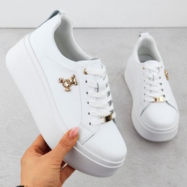 Kengät Filippo Paw593 -alustalla nallekarhulla valkoinen 1