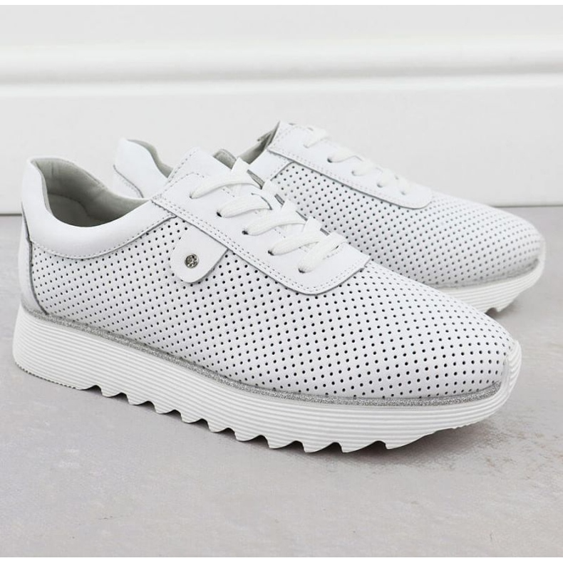 S.Barski Kengät laiturilla S. Barski LR51-629 Valkoinen 2