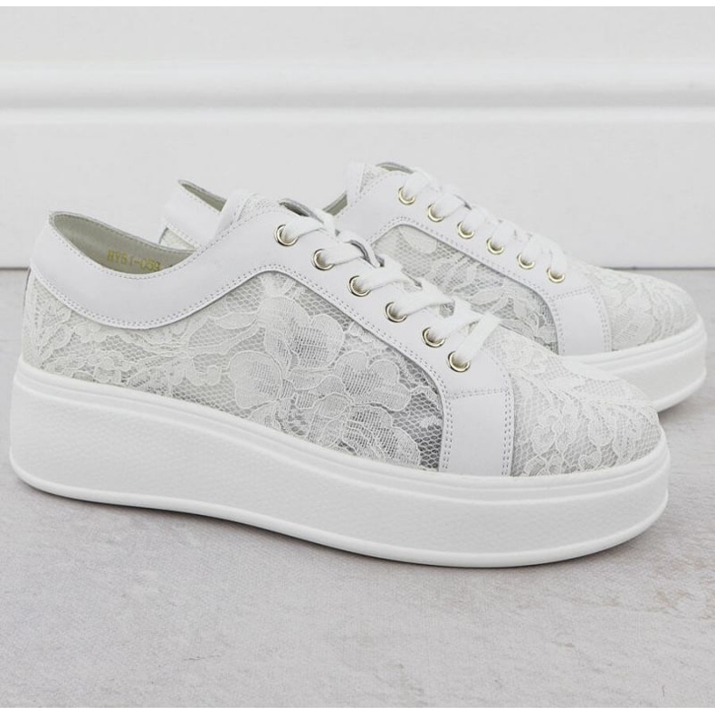 S.Barski Kengät lavalla S. Barski Hy51-059 valkoinen 2