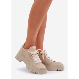 Sneakers -urheilukengät Chebello -alustalla 4632 kulta kultainen 1