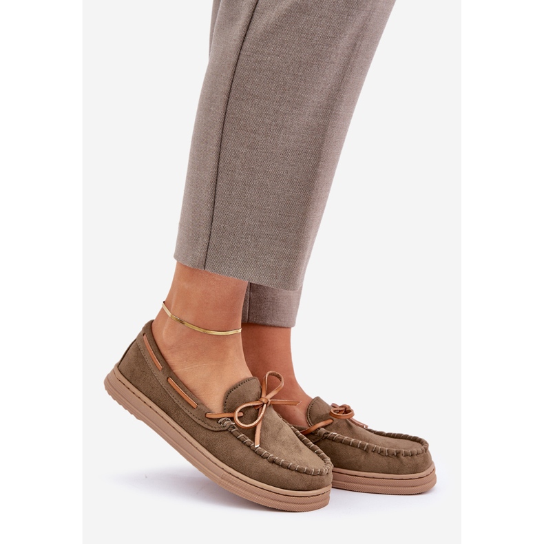 Naisten leipät tasaisella pohjalla tummanvihreä 1