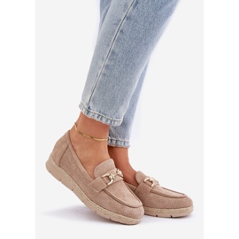 Avointyöt, joissa on kultainen yksityiskohta ja juutti beige punos 1