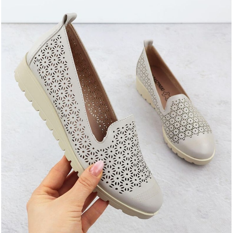 M.Daszyński Kengät M. Daszyński MR1628-20 kukissa harmaa 1