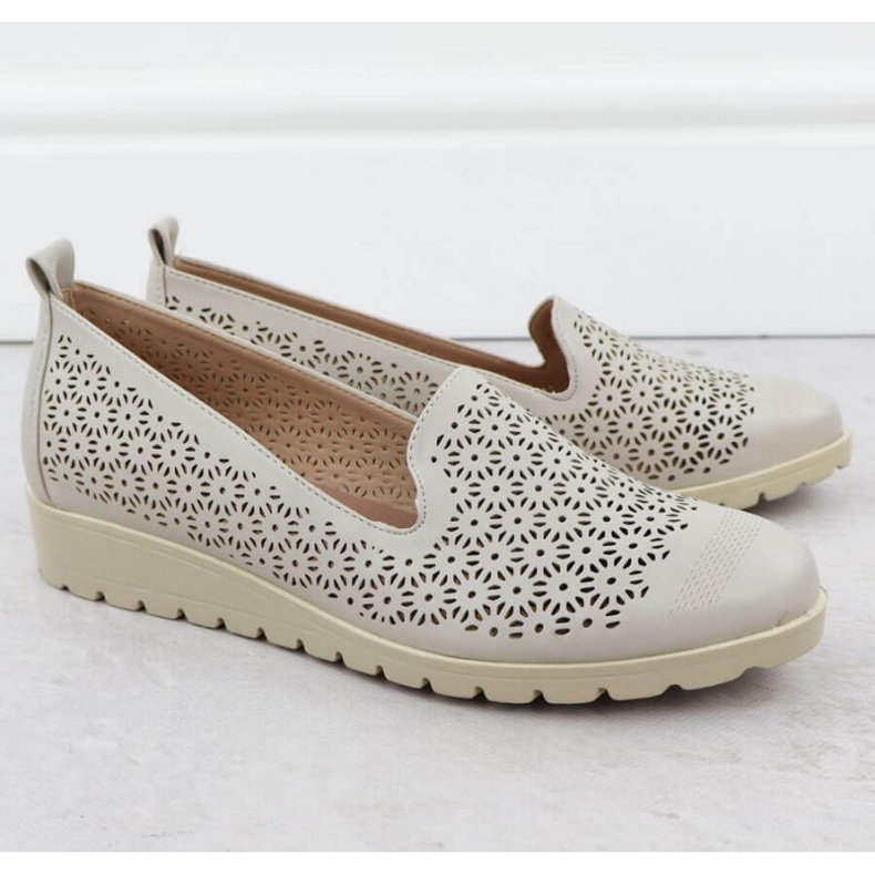 M.Daszyński Kengät M. Daszyński MR1628-20 kukissa harmaa 2