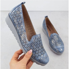 M.Daszyński Kengät M. Daszyński MR1628-20 kukissa sininen 1