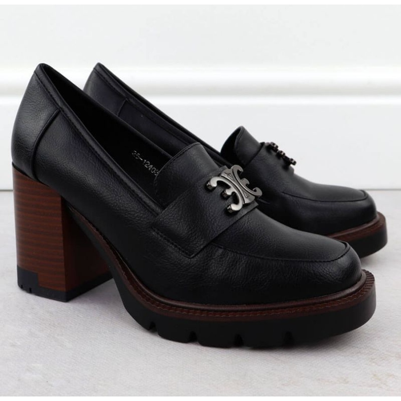 Mokkasiinikengät Potocki -postissa SZ12403 WOL287 musta 2