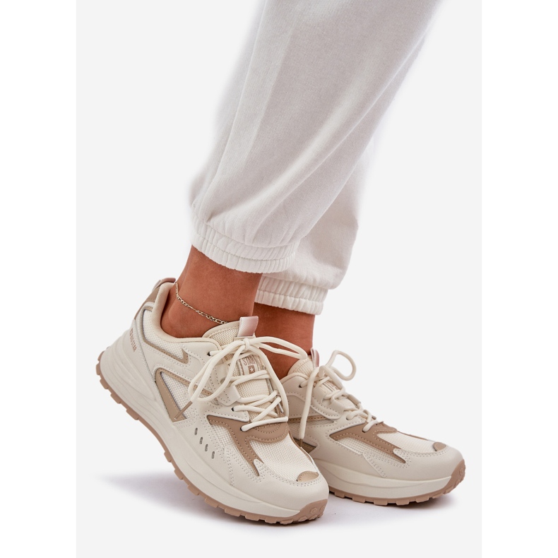 Naisten urheilukengät Big Star NN274A096 Hi-Polish Beige -järjestelmä 1