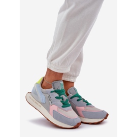 Naisten lenkkarit muistivaahtojärjestelmässä Big Star NN274682 Blue Platform sininen 1