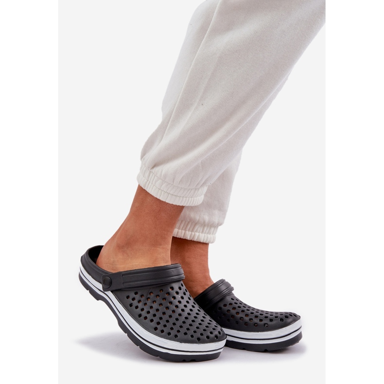 Kevyet vaahto naisten mustat flip flops 1