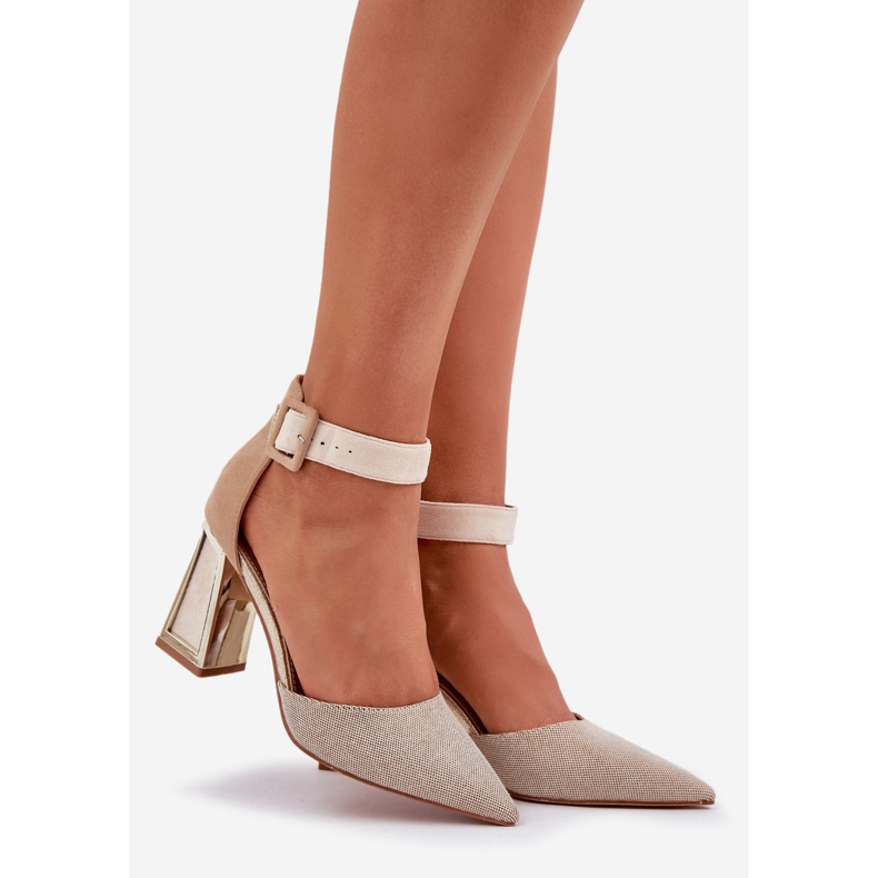 Postin sandaalit terävät varpaat beige 1