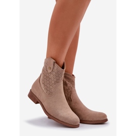 S.Barski Avoin työkorkokengät beige 1