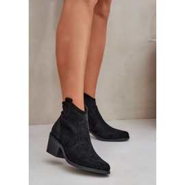 Cowboy Boots for Eco Suede Oliazowe S.Barski Hy51-061 Musta 2