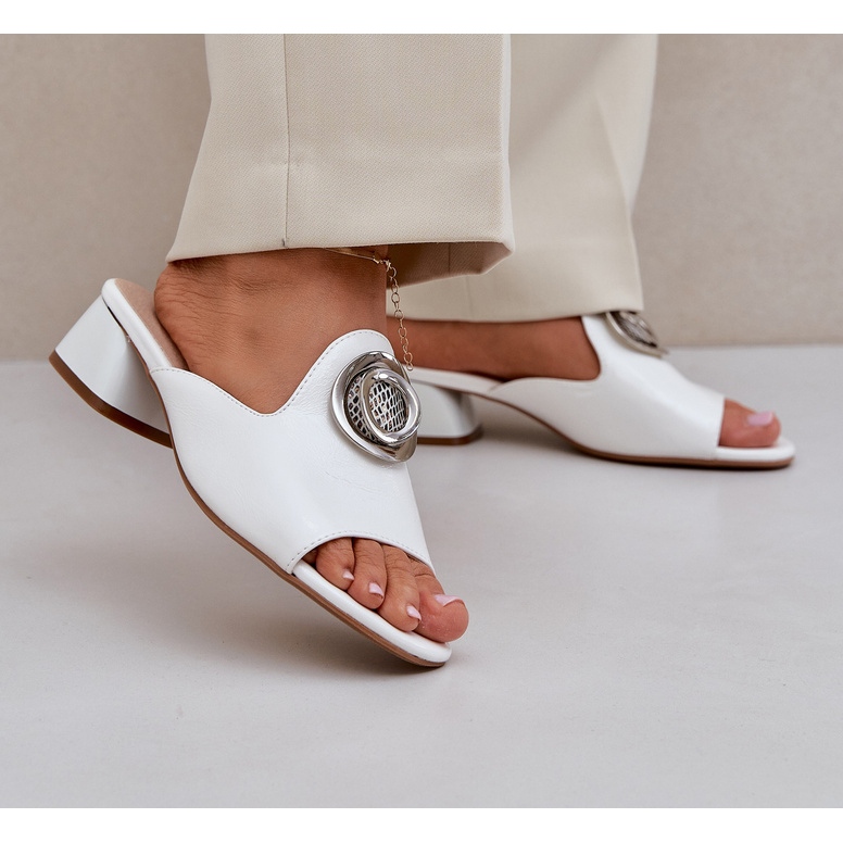 Jezzi Tyylikkäät naisten matalat kyltit, joissa on valkoinen sisustus 2