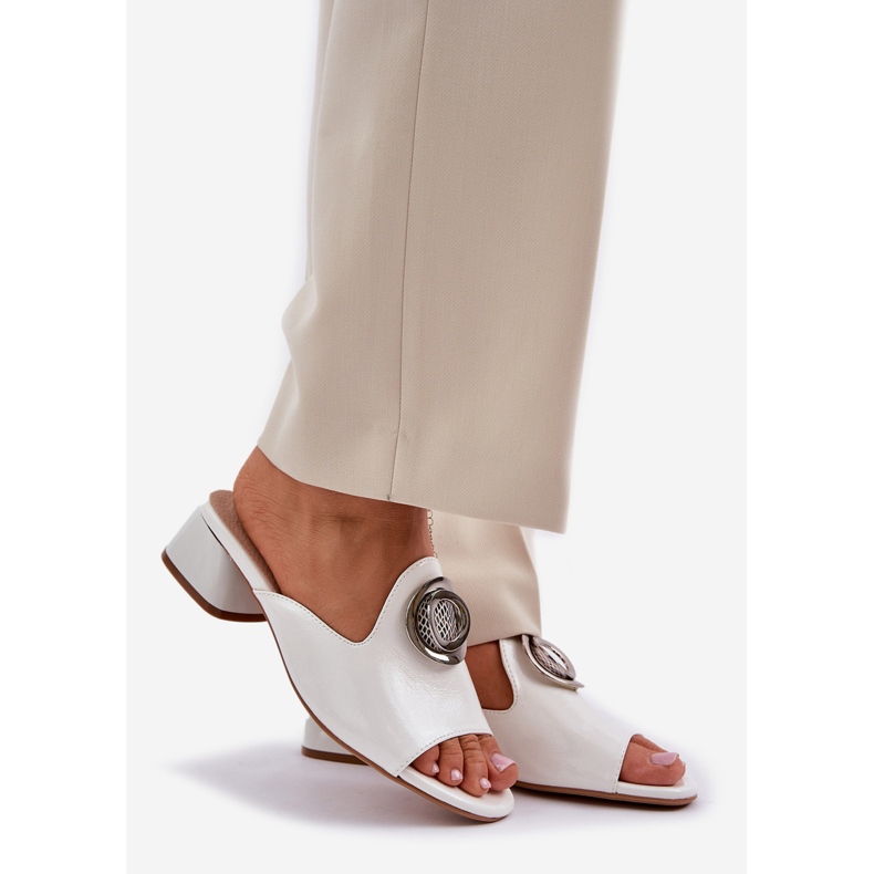 Jezzi Tyylikkäät naisten matalat kyltit, joissa on valkoinen sisustus 1