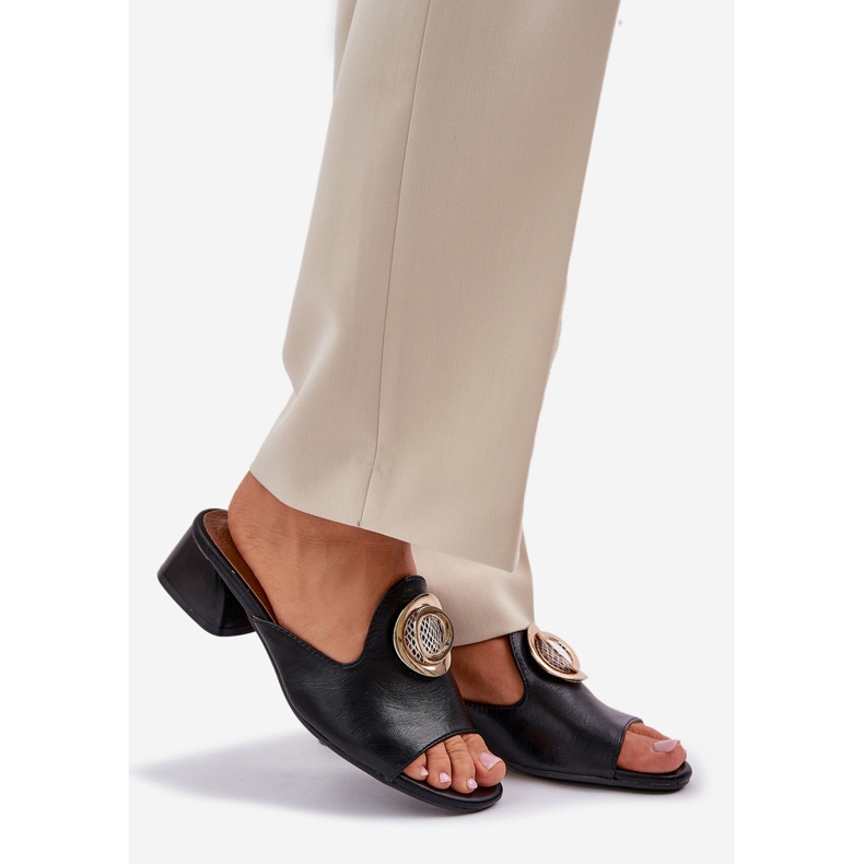 Jezzi Tyylikkät naisten matalat kyltit, joilla on musta sisustus 1