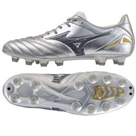 Mizuno Morelia Neo IV Pro MG P1GA253404 Jalkapallokengät hopea 1