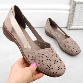 Mukavat nahkakengät Rieker W RKR442C, beige 2 Mukavat nahkakengät Rieker W RKR442C, beige 2