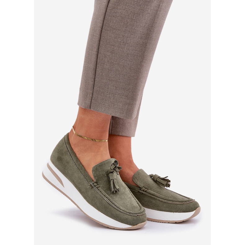 Mokkasiinit herkän ekohäät vihreä 1