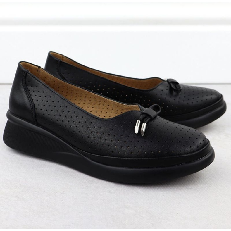 Kengät Vinceza 7896 Black Openwork -alustalla musta 2