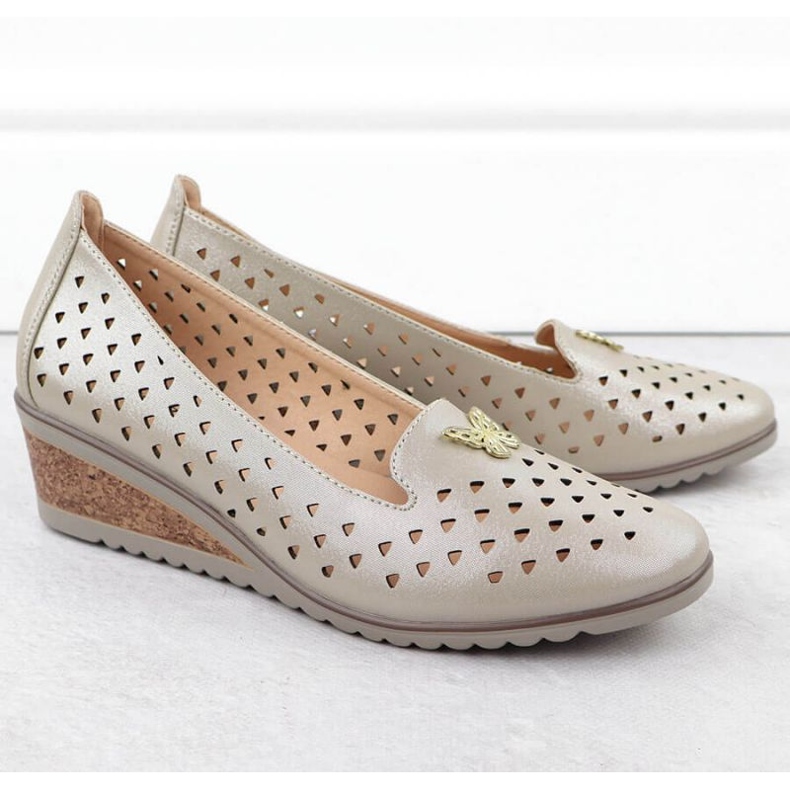 Vinceza Openwork kengät Vincez 58472 Jan359 kultainen 2