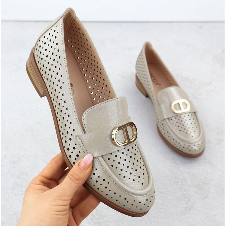 Vinceza Openwork kengät 58516 JAN364 kultainen 1