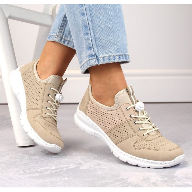 Rieker L3254-62 Beige Sports Shoes 2
