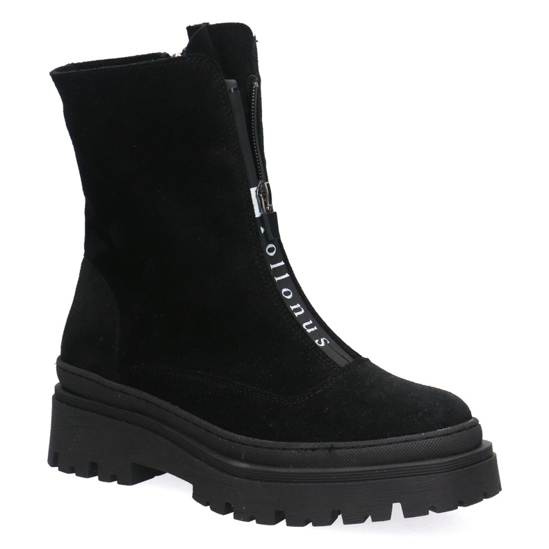 Pollonus Naisten nahkatyöntekijät Pollenus musta veluuri 5-1601-001 1