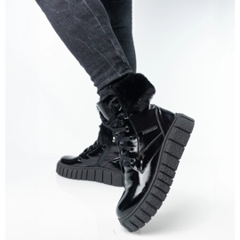 Naisten nahkaiset nahat Pollonus musta ase 5-1574-001 2