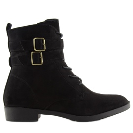 Nauhasaappaat mokkanahka musta H7187 negro 2