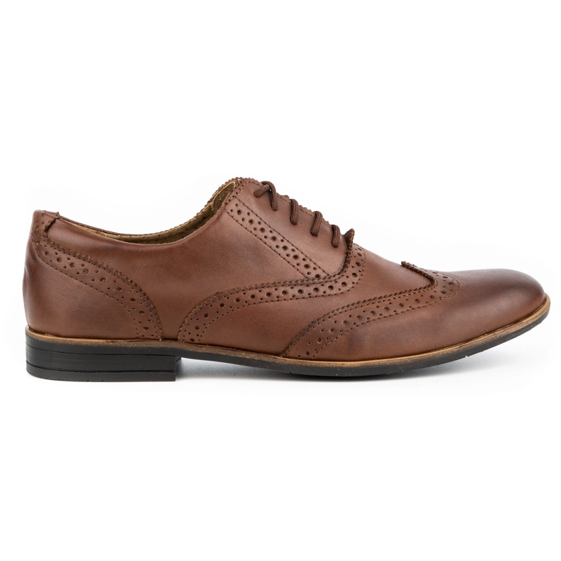 Olivier Nahkaiset juhlakengät Brogues 306GT ruskea 1
