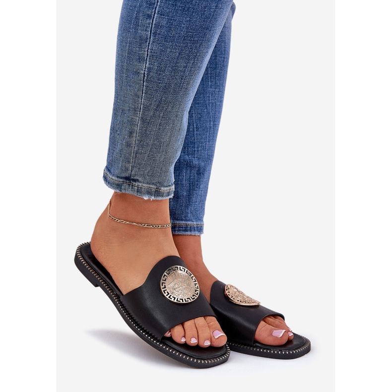 Eco Leather Flip Flops mustalla sisustuksella 1