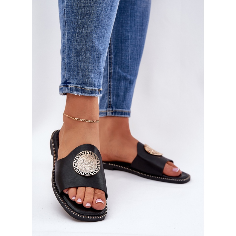 Eco Leather Flip Flops mustalla sisustuksella 2