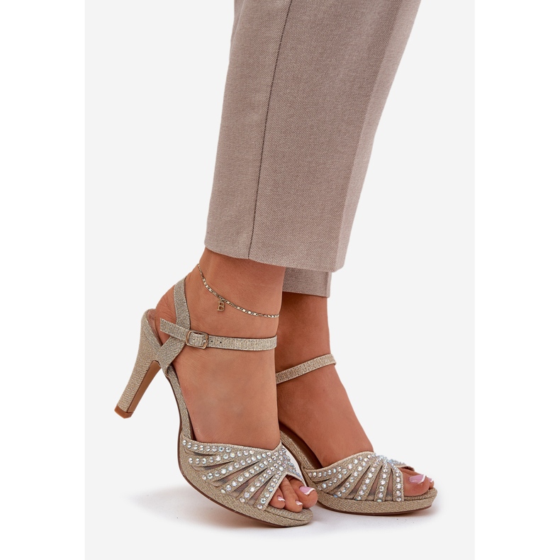 D&A Sandaalit koristeella ja kimaltelevat D &amp; A MR1038-33 -kultaa kultainen 1