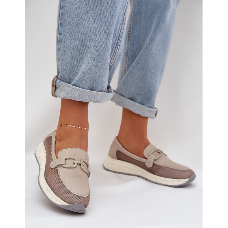 S.Barski Naisten nahkaiset leipät d &amp; a tw210 harmaa 2