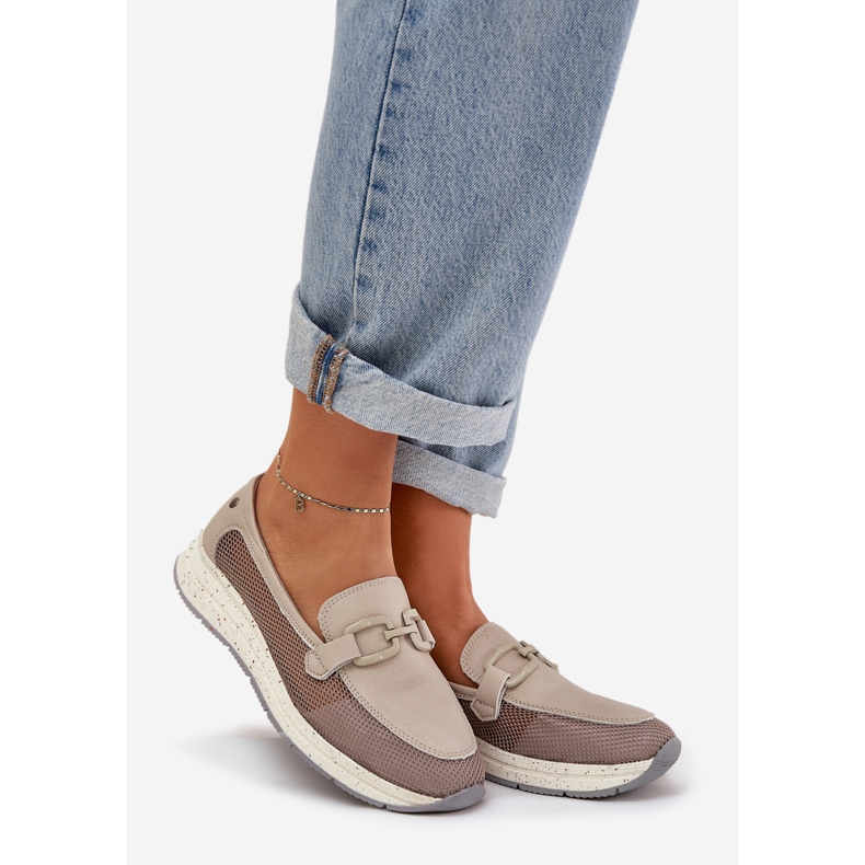 S.Barski Naisten nahkaiset leipät d &amp; a tw210 harmaa 1