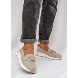 S.Barski Naisten nahkapäät alustalla S. Barski LR51-556 Beige 2