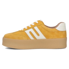 Nahka -lenkkarit Filippo DP6994/25 żółty Suede keltainen 2