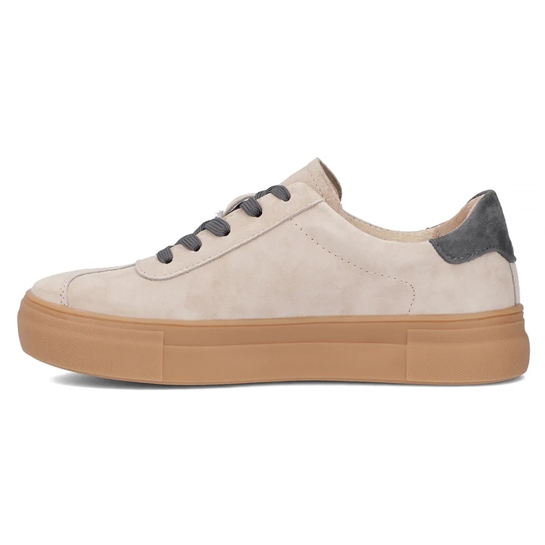Nahka -lenkkarit Filippo dp6798/25 beige harmaalla 2