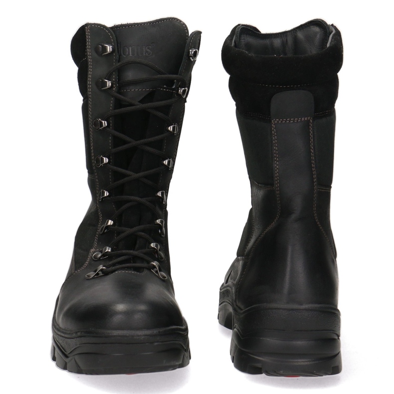 Nahka taktinen vaellus-myśliwskie Pollonus musta 6-0128-001 mufon 1