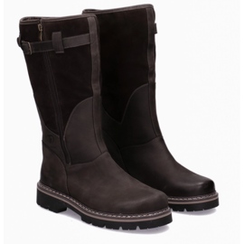 Kestävä taktinen saappaat-myśliwskie nahka Baribal Pollonus ruskea 6-0104-001 1