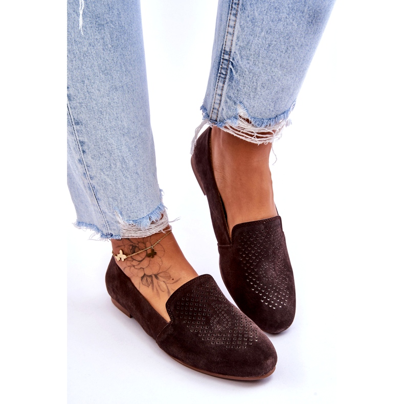 S.Barski Mokkanahkaiset mukavat loaferit Ruskea Giovana 4